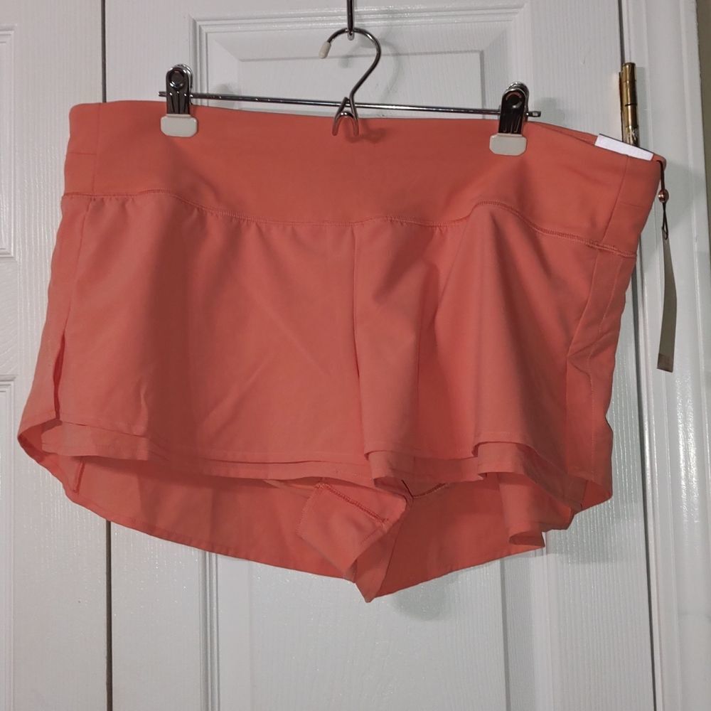 CALIA Women's Kick it Up S Performance Midrise Angle Slit Shorts Sz XXL NWT
